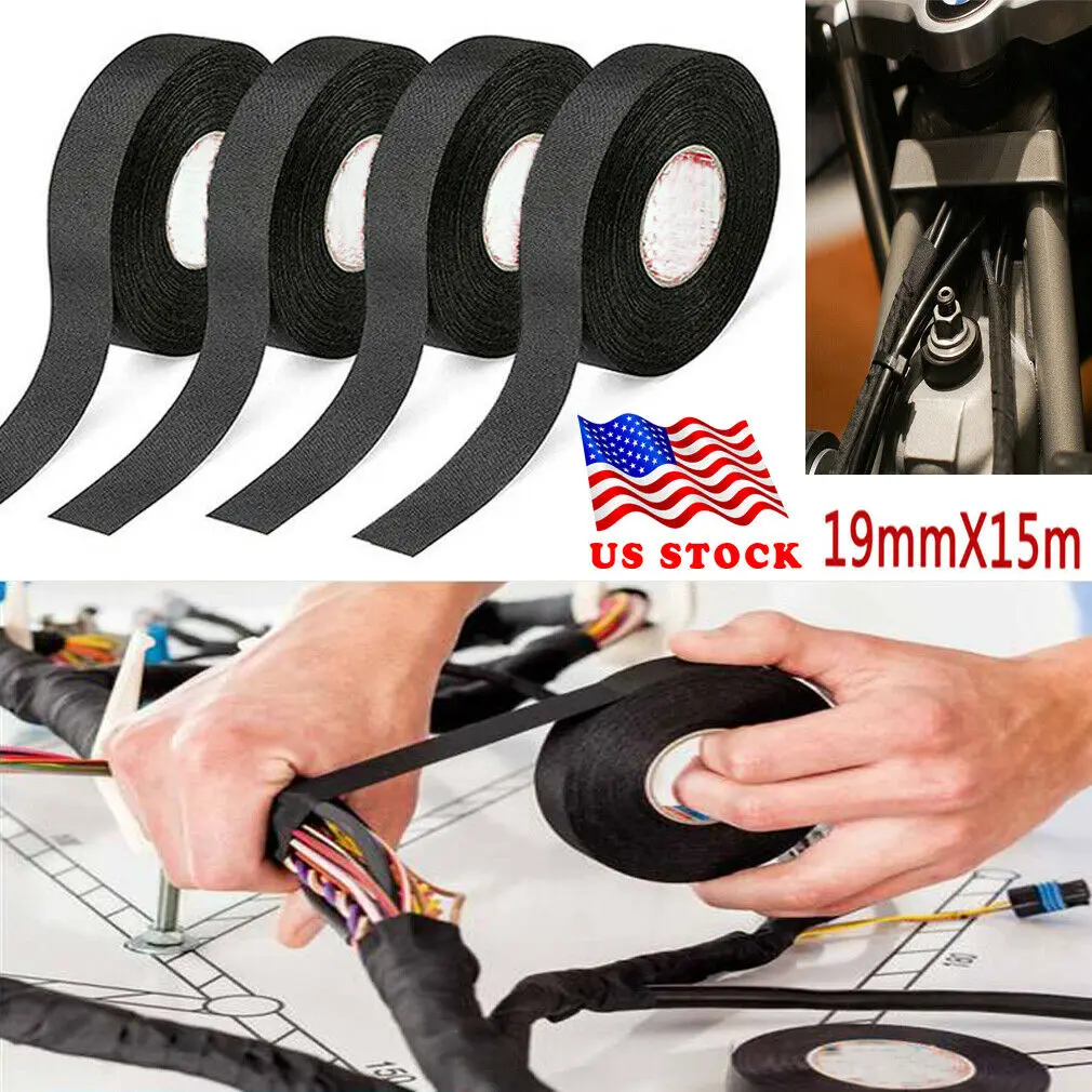 1Roll 19mmx15m Strong Adhesive Cloth Fabric Wiring Loom Harness Tape For Looms Cars Cable DIY Tool Tapes Dropshipping Hot Sell
1Roll 19mmx15m Strong Adhesive Cloth Fabric Wiring Loom Harness Tape For Looms Cars Cable DIY Tool Tapes Dropshipping Hot Sell
