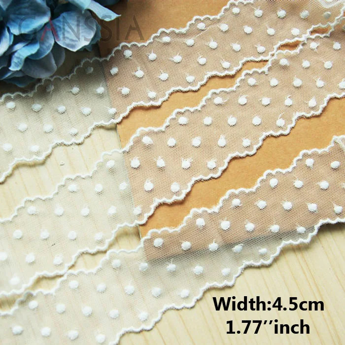 1yrd/lot Width:4.5cm Mesh dot and wave design lace for diy, embroidered lace for scarpbooking, DIY handmade trim lace (ss-378)
1yrd/lot Width:4.5cm Mesh dot and wave design lace for diy, embroidered lace for scarpbooking, DIY handmade trim lace (ss-378)