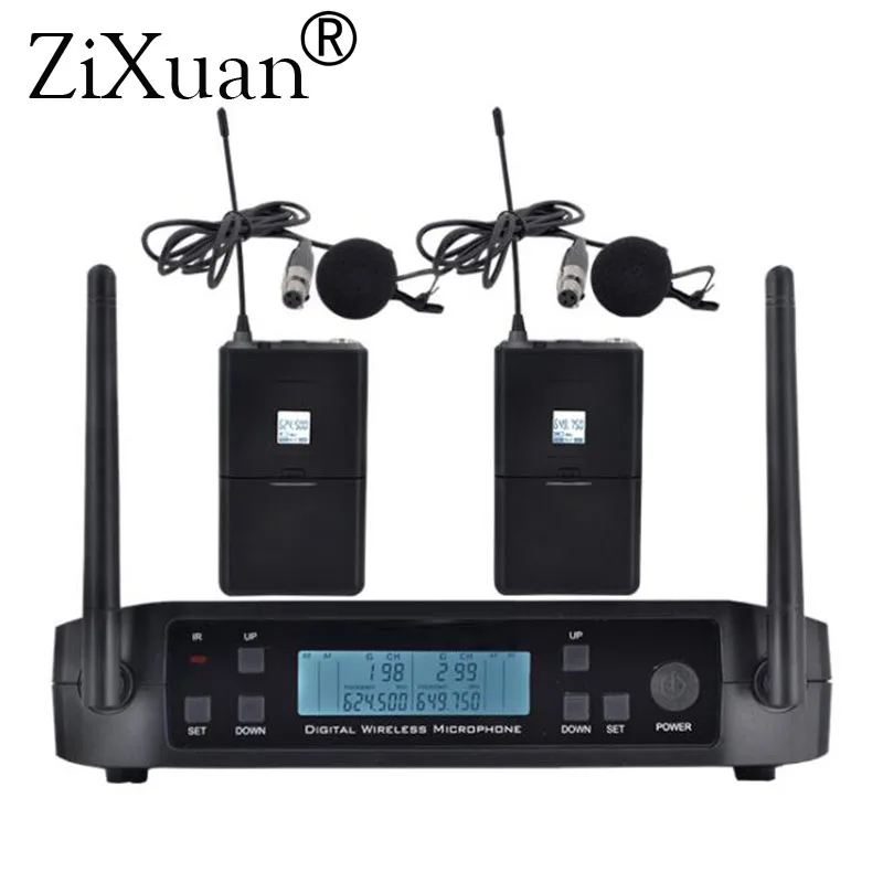 

bk-220 UHF Handheld karaoke Microphone Wireless Professional System 2 Channel Frequency Adjustable Cordless For Church