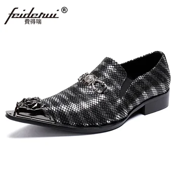 Plus Size Sylish Pointed Toe Man Formal Dress Wedding Loafers Genuine Leather Metal Trim Striped Men's Banquet Party Shoes SL258
Plus Size Sylish Pointed Toe Man Formal Dress Wedding Loafers Genuine Leather Metal Trim Striped Men's Banquet Party Shoes SL258