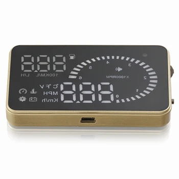 Overspeed Alarm Golden design Voltage ometer Smart X6 OBD2 car head up display Universal Fuel consumption 3 inch HD HUD Display
Overspeed Alarm Golden design Voltage ometer Smart X6 OBD2 car head up display Universal Fuel consumption 3 inch HD HUD Display
