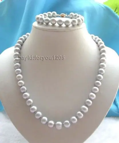 A0503 shipping21" Genuine Natural 11mm Gray Round Pearl Necklace Bracelet set! (0430)
A0503 shipping21" Genuine Natural 11mm Gray Round Pearl Necklace Bracelet set! (0430)