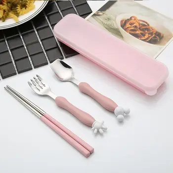 4pc/set Stainless Steel Cutlery set Dinner Spoon Fork Chopstick Kids Cutlery Portable Child Flatware with Case Christmas Gift
4pc/set Stainless Steel Cutlery set Dinner Spoon Fork Chopstick Kids Cutlery Portable Child Flatware with Case Christmas Gift