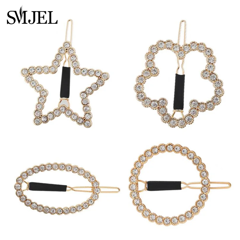 SMJEL Wedding Crystal Flower Hair Pins for Girls Korean Style Hair Accessories Fashion Summer Jewelry Hair Ornaments
SMJEL Wedding Crystal Flower Hair Pins for Girls Korean Style Hair Accessories Fashion Summer Jewelry Hair Ornaments