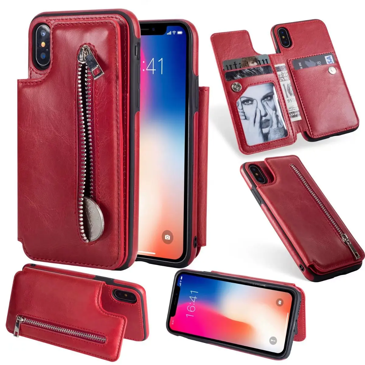 2018 New Fashion Flip Leather Case for Samsung Note 8 Card Slot Stand Zipper Wallet Case for Samsung Galaxy S9 S8 Plus S7 Edge
2018 New Fashion Flip Leather Case for Samsung Note 8 Card Slot Stand Zipper Wallet Case for Samsung Galaxy S9 S8 Plus S7 Edge