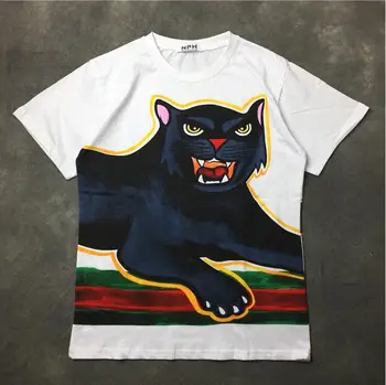 New Novelty luxury Men Ferocious cat stripe T Shirts T-Shirt Hip Hop Skateboard Street Cotton T-Shirts Tee Top Top kenye B14
New Novelty luxury Men Ferocious cat stripe T Shirts T-Shirt Hip Hop Skateboard Street Cotton T-Shirts Tee Top Top kenye B14