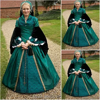 History!Customer-made Luxs Green Vintage Costumes Renaissance Dresses Steampunk dress Gothic Cosplay Halloween Dresses C-1155
History!Customer-made Luxs Green Vintage Costumes Renaissance Dresses Steampunk dress Gothic Cosplay Halloween Dresses C-1155