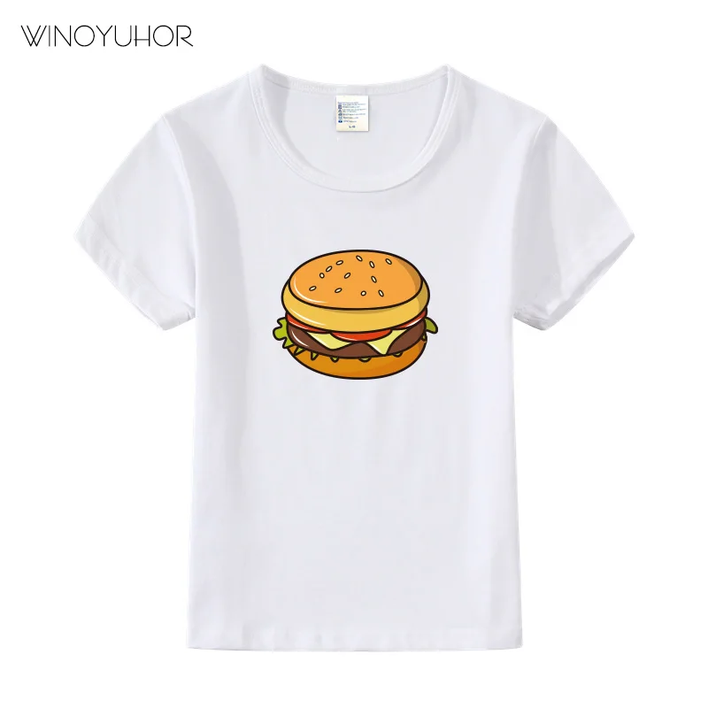 Baby Boys Girls T Shirt Funny Hamburger Print Soft Tops Children Summer Short Sleeve T-Shirt Kids Cartoon Clothes 2023 New
Baby Boys Girls T Shirt Funny Hamburger Print Soft Tops Children Summer Short Sleeve T-Shirt Kids Cartoon Clothes 2023 New
