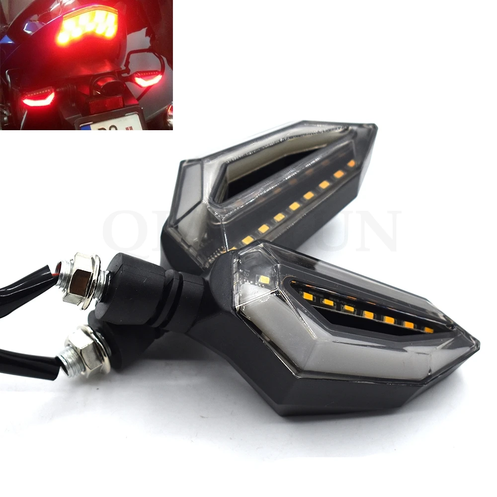 Universal Motorcycle Water Flashing Turn Signal LED Flash for Yamaha YZF R1 R6 FZ1 FAZER R6S R6S XT1200ZE FJR1300 XJR1300
Universal Motorcycle Water Flashing Turn Signal LED Flash for Yamaha YZF R1 R6 FZ1 FAZER R6S R6S XT1200ZE FJR1300 XJR1300