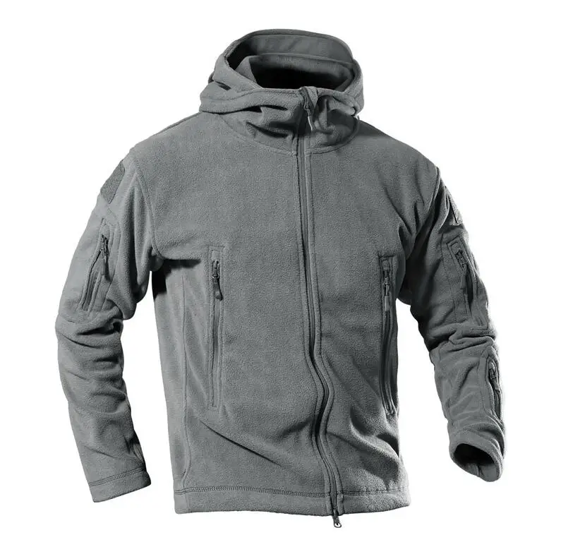 Men Tactical Fleece Jacket Autumn winter Outdoor Windproof Thermal Sport Hiking Camping Jacket Hunting Hooded Fleece Coats
Men Tactical Fleece Jacket Autumn winter Outdoor Windproof Thermal Sport Hiking Camping Jacket Hunting Hooded Fleece Coats