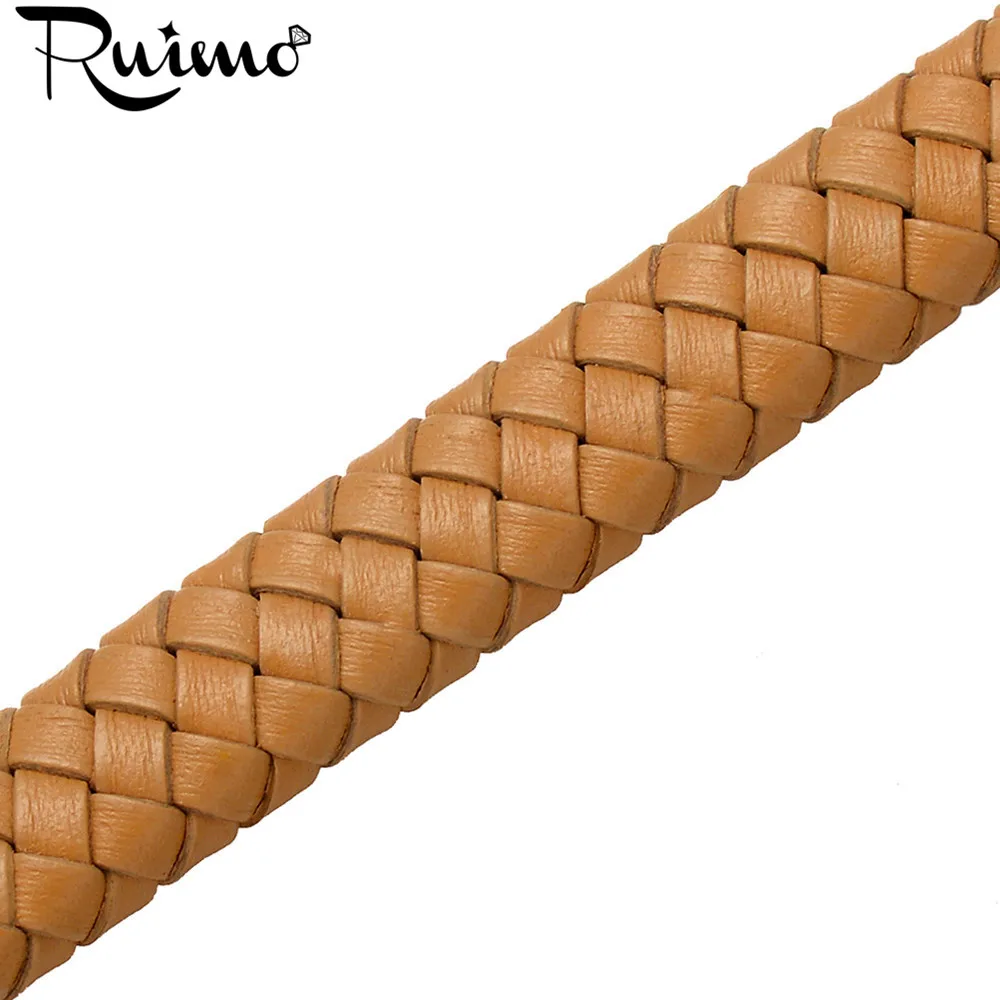RUIMO 1m/lot 10*5mm Wide Genuine Braided Leather Rope String Cord For Bracelet Jewelry Making Craft Jewelry Accessories
RUIMO 1m/lot 10*5mm Wide Genuine Braided Leather Rope String Cord For Bracelet Jewelry Making Craft Jewelry Accessories