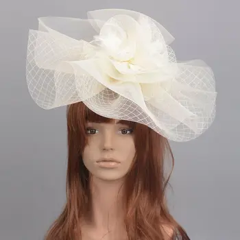 Handmade Big Striped Mesh Fascinator Hat Women Ivory Wedding Feather Headwear Hair Clip Cocktail Derby Church Party Headdress
Handmade Big Striped Mesh Fascinator Hat Women Ivory Wedding Feather Headwear Hair Clip Cocktail Derby Church Party Headdress