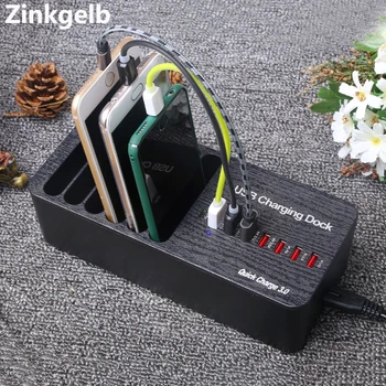 8 Port USB Charging Dock Desktop Universal Smart 3A Quick Charge 3.0 Type C USB Port Fast Charger Station Hub EU US UK AU Plug
8 Port USB Charging Dock Desktop Universal Smart 3A Quick Charge 3.0 Type C USB Port Fast Charger Station Hub EU US UK AU Plug