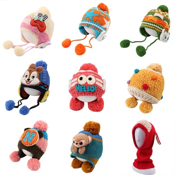 Thick Warm Winter Baby Hat Knitted Velvet Baby Beanie Cartoon Toddler Boys Hat With Pompom Ear Protect Baby Beanie Hat For Girls
Thick Warm Winter Baby Hat Knitted Velvet Baby Beanie Cartoon Toddler Boys Hat With Pompom Ear Protect Baby Beanie Hat For Girls