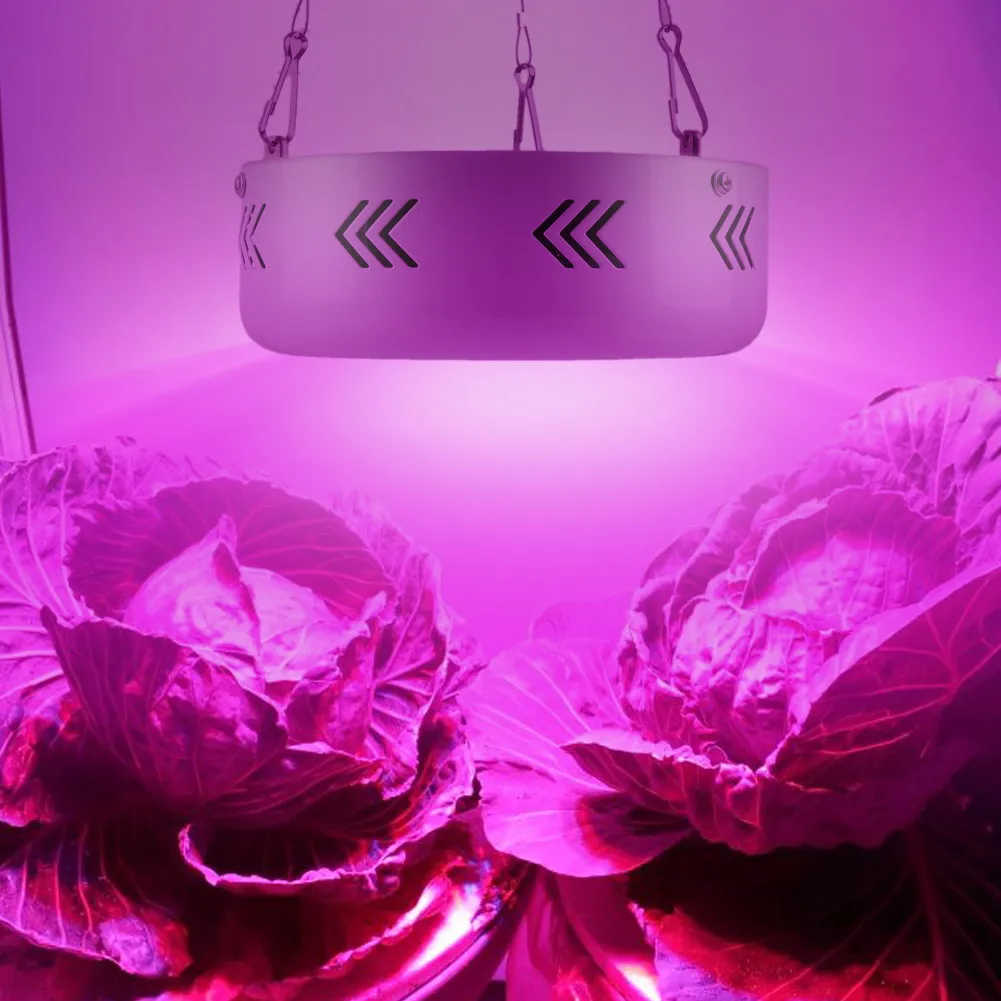 Full Spectrum UFO 10W Double Chips AC85~265V 360W Red+Blue+warm white+white+IR+UV LED Grow Lights for Hydroponics Plants Flowers
Full Spectrum UFO 10W Double Chips AC85~265V 360W Red+Blue+warm white+white+IR+UV LED Grow Lights for Hydroponics Plants Flowers