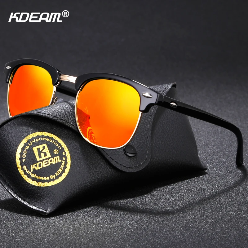 KDEAM Semi-rimless Fashion Sunglasses Polarized Women Brand Designer Vintage Sun Glasses Driving With Case CE
KDEAM Semi-rimless Fashion Sunglasses Polarized Women Brand Designer Vintage Sun Glasses Driving With Case CE