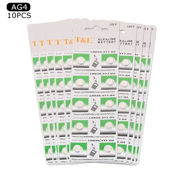 Anmas Power 10Card/100pcs AG4 377A 377 LR626 SR626SW SR66 LR66 376 Alkaline Button Cell Watch Battery
Anmas Power 10Card/100pcs AG4 377A 377 LR626 SR626SW SR66 LR66 376 Alkaline Button Cell Watch Battery