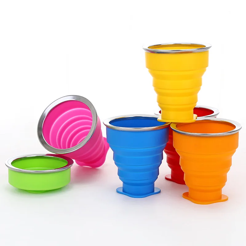New Fashion Travel Silicone Retractable Folding Cup Outdoor Telescopic Collapsible Cups
New Fashion Travel Silicone Retractable Folding Cup Outdoor Telescopic Collapsible Cups