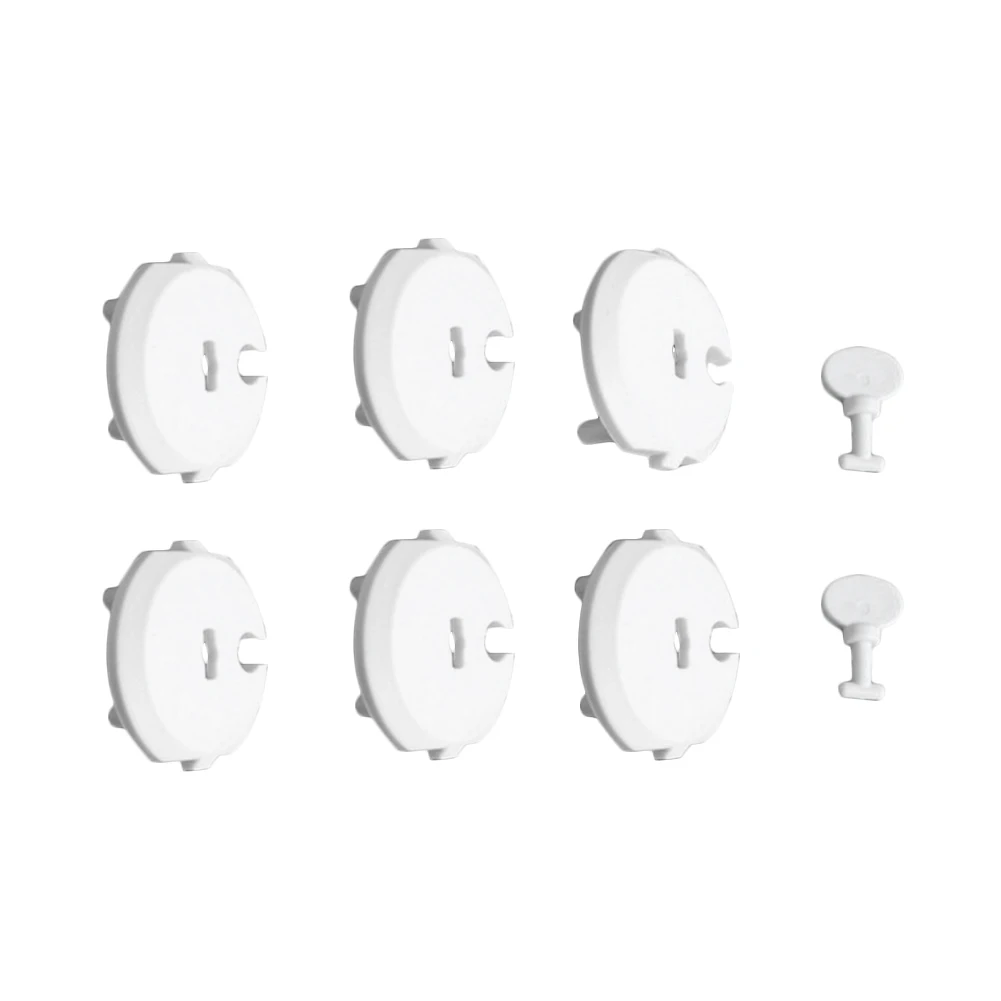 6PCS Socket Cover+2PCS Key Security Socket Outlet Childproof Electric Protection Cover Baby Safety For Home Anti-electric Shock
6PCS Socket Cover+2PCS Key Security Socket Outlet Childproof Electric Protection Cover Baby Safety For Home Anti-electric Shock
