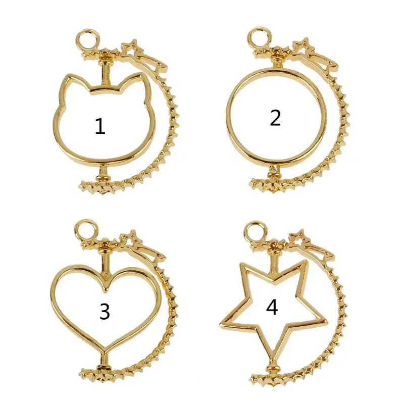 Rotating Frame DIY Keychain UV Resin Pendant Open Bezel Setting Jewelry Making DIY Craft hollow blank Pendants frame
Rotating Frame DIY Keychain UV Resin Pendant Open Bezel Setting Jewelry Making DIY Craft hollow blank Pendants frame