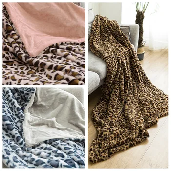 80x120/130x160cm soft leopard printed blanket double layer blanket throw short plush bedspread sofa cover
80x120/130x160cm soft leopard printed blanket double layer blanket throw short plush bedspread sofa cover