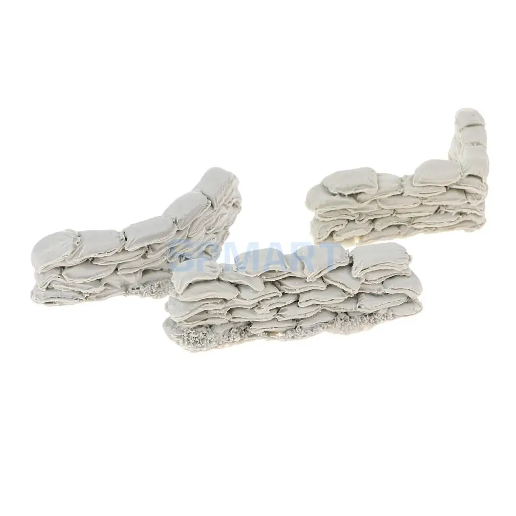 1/35 Scale Resin Millitary Soldier Scenario Accessories Sandbag Walls Combination Resin Kit Sand Model Landscape Scene Toys