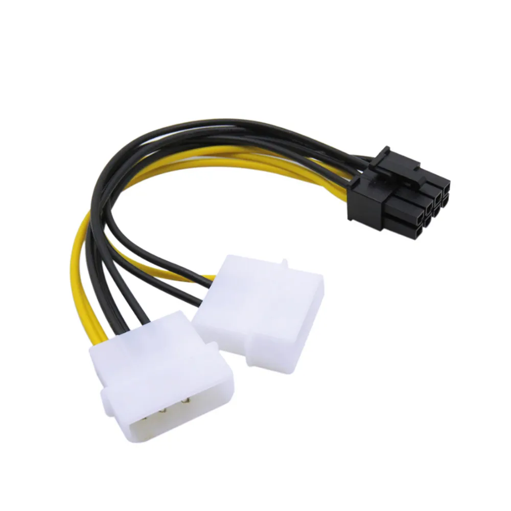 Кабель питания Marsnaska 2 IDE двойной 4 контактный разъем папа 8 Pin мама PCI E Y кабель