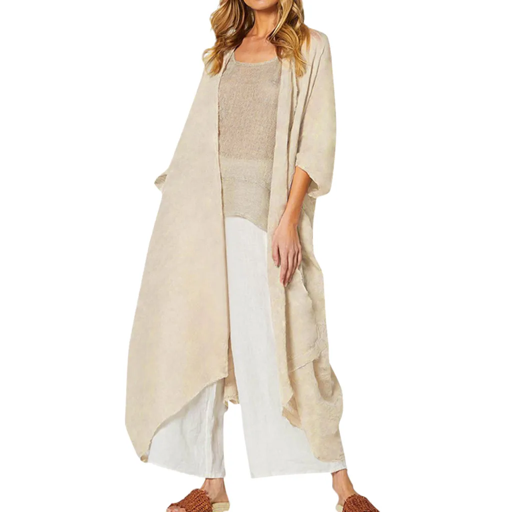 Women Long Blouses Casual Kimono Cardigan Tops Belted 2019 Summer Beach Cover Up Shirts Loose Thin Coats Blusas Plus Size Z0713
Women Long Blouses Casual Kimono Cardigan Tops Belted 2019 Summer Beach Cover Up Shirts Loose Thin Coats Blusas Plus Size Z0713