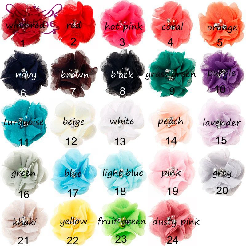 Nishine 30pcs 2" Handmade Chiffon Flower for Newborn Headband Shabby Chiffon Flowers Hair Clips Beautiful Girls Hair Accessories
Nishine 30pcs 2" Handmade Chiffon Flower for Newborn Headband Shabby Chiffon Flowers Hair Clips Beautiful Girls Hair Accessories