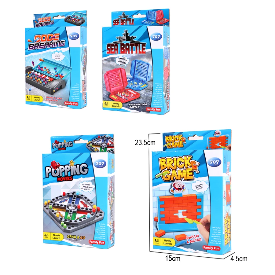 Mini Board Game Montessori Educational Puzzle Game Code Breaking,Popping,Sea Battle and Brick Game,Traveling Portable family toy
Mini Board Game Montessori Educational Puzzle Game Code Breaking,Popping,Sea Battle and Brick Game,Traveling Portable family toy