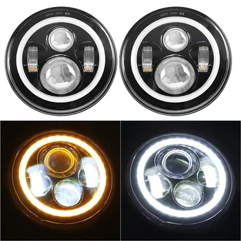 For Jeep Wrangler LED Headlights Bulb with Halo Angel Eye Ring & DRL & Turn Signal Lights for Jeep JK LJ CJ Hummer H1 H2 7" Led
For Jeep Wrangler LED Headlights Bulb with Halo Angel Eye Ring & DRL & Turn Signal Lights for Jeep JK LJ CJ Hummer H1 H2 7" Led