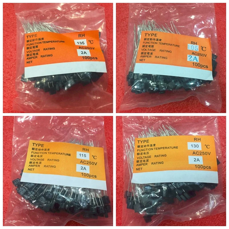 100pcs RH 135C RH 135Degree RH 135 Thermal Fuse RH temperature fuse 2A 250V fan motor thermal fuse
100pcs RH 135C RH 135Degree RH 135 Thermal Fuse RH temperature fuse 2A 250V fan motor thermal fuse