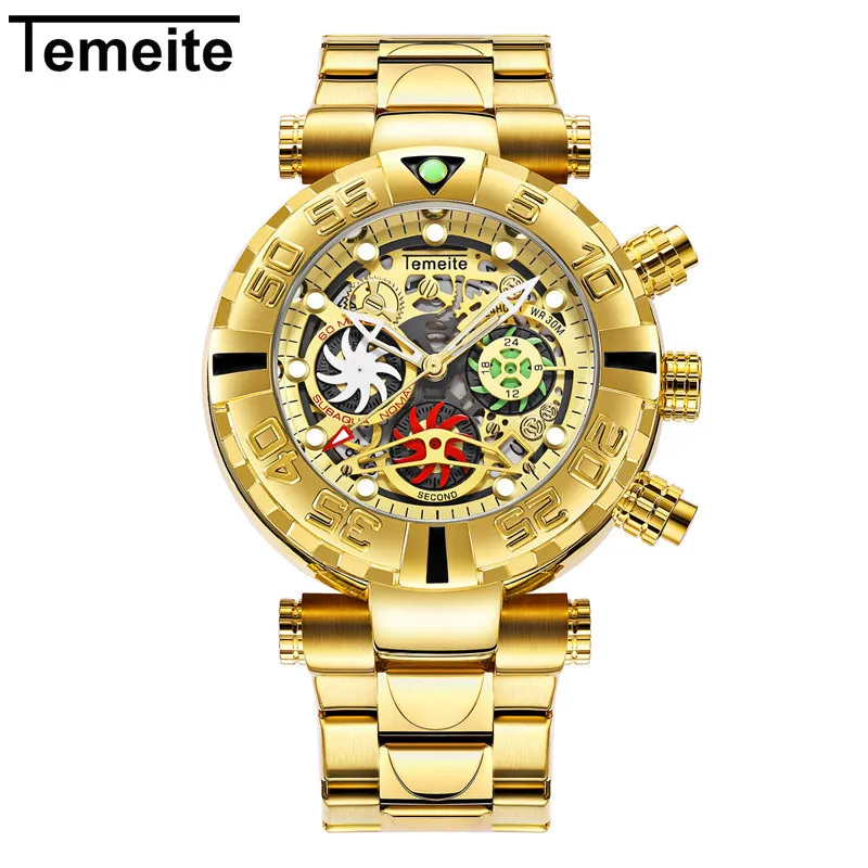 Relogio Masculino Brand Temeite Business Luxury Gold Quartz Watches Men Creative Watch Wristwatches Military Clock Reloj hombre
Relogio Masculino Brand Temeite Business Luxury Gold Quartz Watches Men Creative Watch Wristwatches Military Clock Reloj hombre
