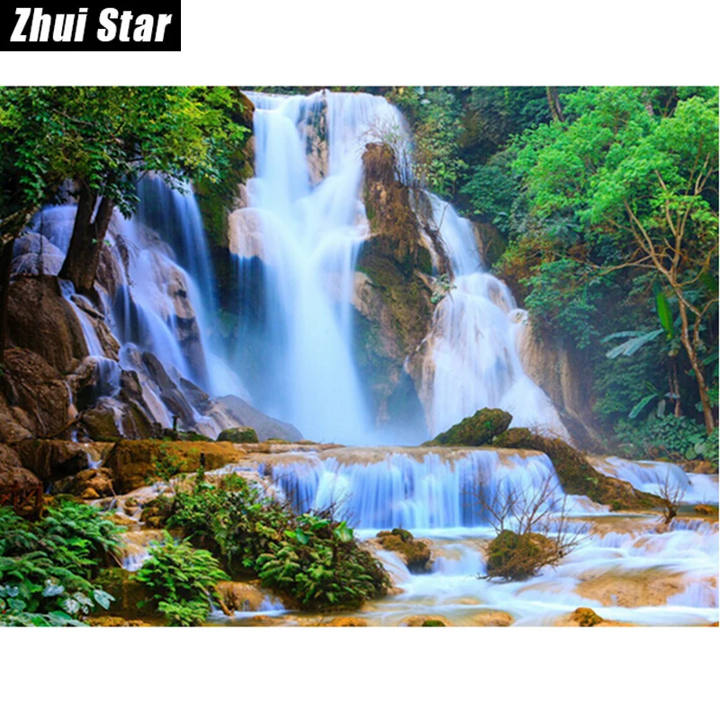 New 5D DIY Diamond Painting "Waterfall landscape " Embroidery Full Square Diamond Cross Stitch Rhinestone Mosaic Painting Decor
New 5D DIY Diamond Painting "Waterfall landscape " Embroidery Full Square Diamond Cross Stitch Rhinestone Mosaic Painting Decor