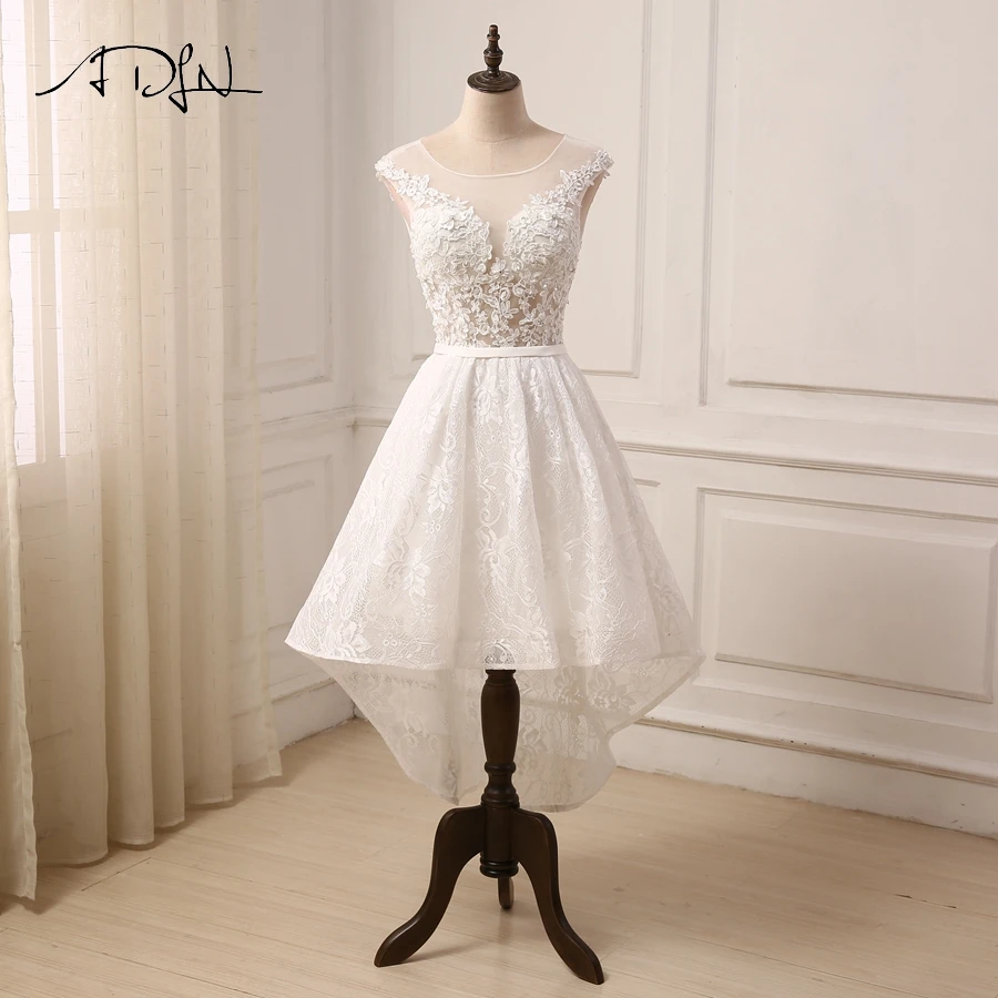 ADLN Cheap Ivory Wedding Dress Cap Sleeve Applique Beaded Lace Hi-Lo Wedding Gowns Bride Robe De Mariage New Arrival
ADLN Cheap Ivory Wedding Dress Cap Sleeve Applique Beaded Lace Hi-Lo Wedding Gowns Bride Robe De Mariage New Arrival