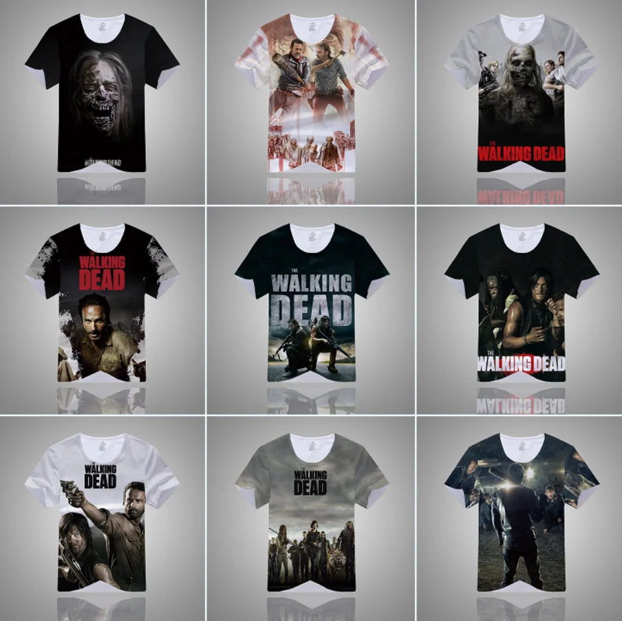 TV Show The Walking Dead Colours 3D Printing T-Shirt Short Sleeve R-Neck Sports Leisure Clothing Men Tops Summer Tees
TV Show The Walking Dead Colours 3D Printing T-Shirt Short Sleeve R-Neck Sports Leisure Clothing Men Tops Summer Tees