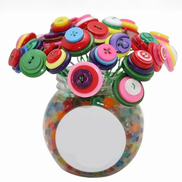 Kids Handmade DIY Button Bouquet Flower Craft Kits Kindergarten Creative Toys Button Flower Teacher Festival Gifts for Children
Kids Handmade DIY Button Bouquet Flower Craft Kits Kindergarten Creative Toys Button Flower Teacher Festival Gifts for Children