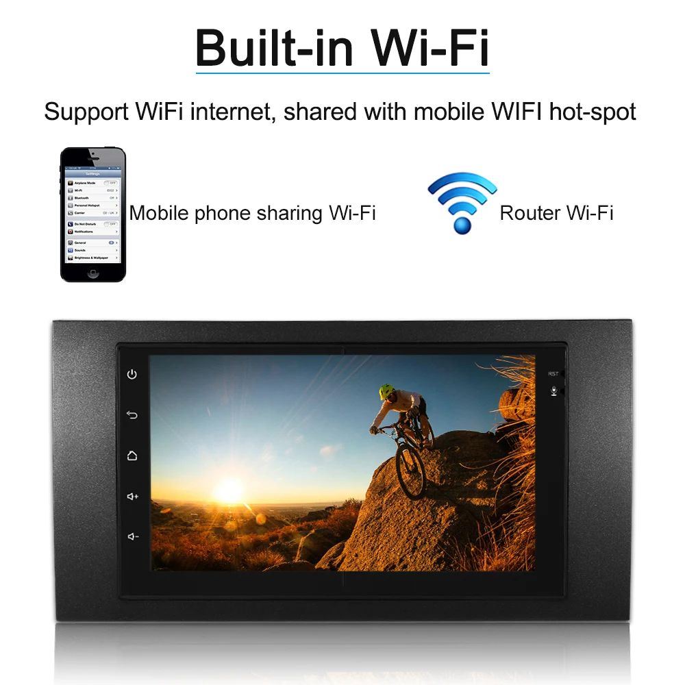 Autoradio 12V Car Stereo Radio Player Car GPS Navigation 7'' Smart Android 2Din Multimedia Player for Ford Focus Transit 2006
Autoradio 12V Car Stereo Radio Player Car GPS Navigation 7'' Smart Android 2Din Multimedia Player for Ford Focus Transit 2006
