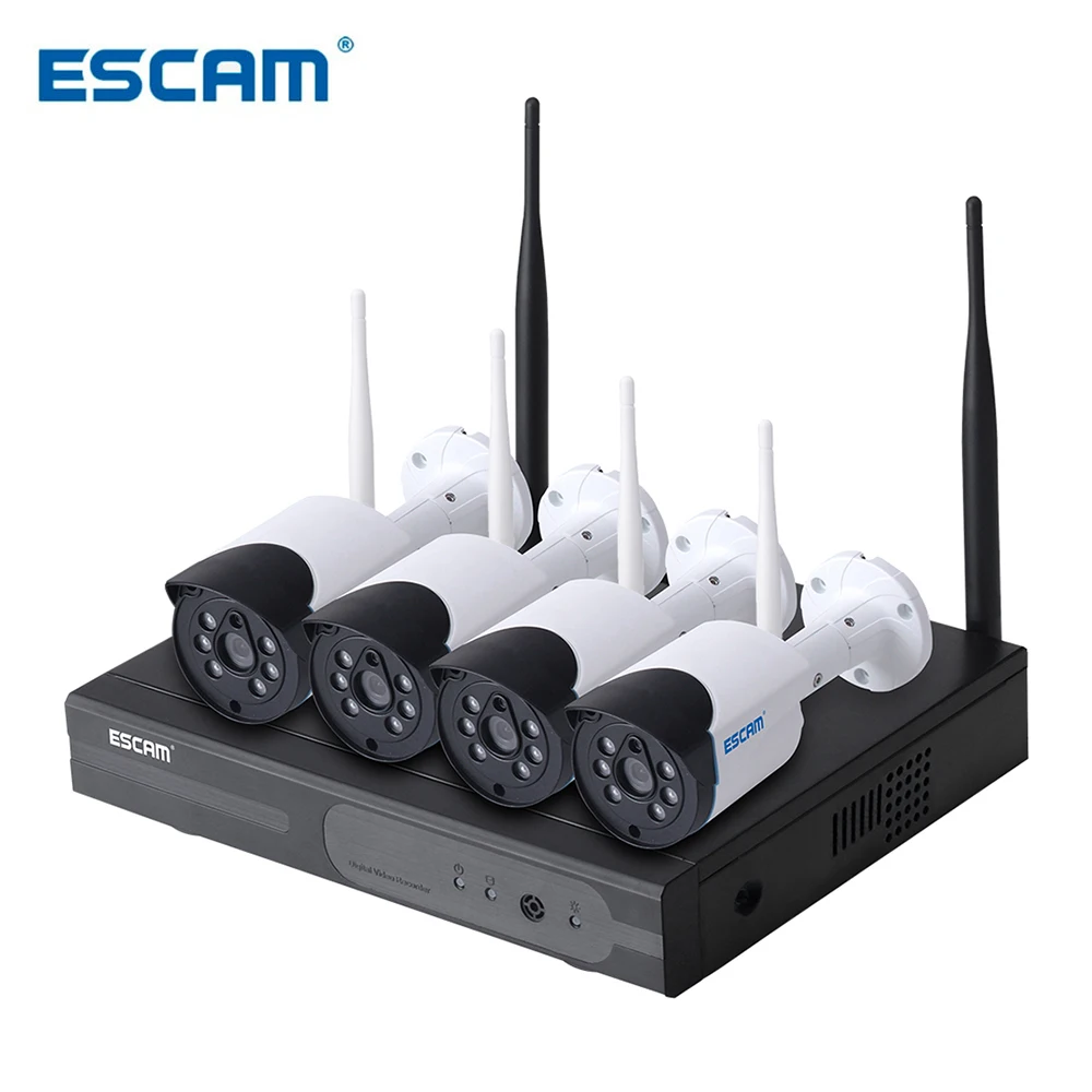 ESCAM WNK404 IP Camera 4CH 720P Outdoor IR Video Wireless Surveillance Security IP Camera CCTV NVR System Kit
ESCAM WNK404 IP Camera 4CH 720P Outdoor IR Video Wireless Surveillance Security IP Camera CCTV NVR System Kit