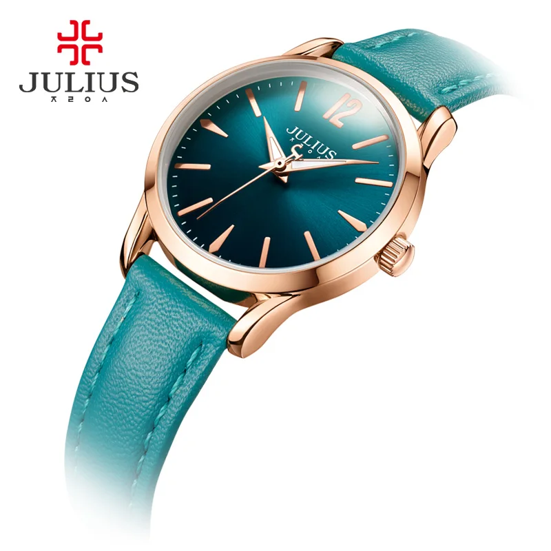 

JULIUS 2017 New Arrival Design Simple Leather Women Watch Business Ladies Wristwatch Fashion Brand Clock Relogio Feminino JA-983