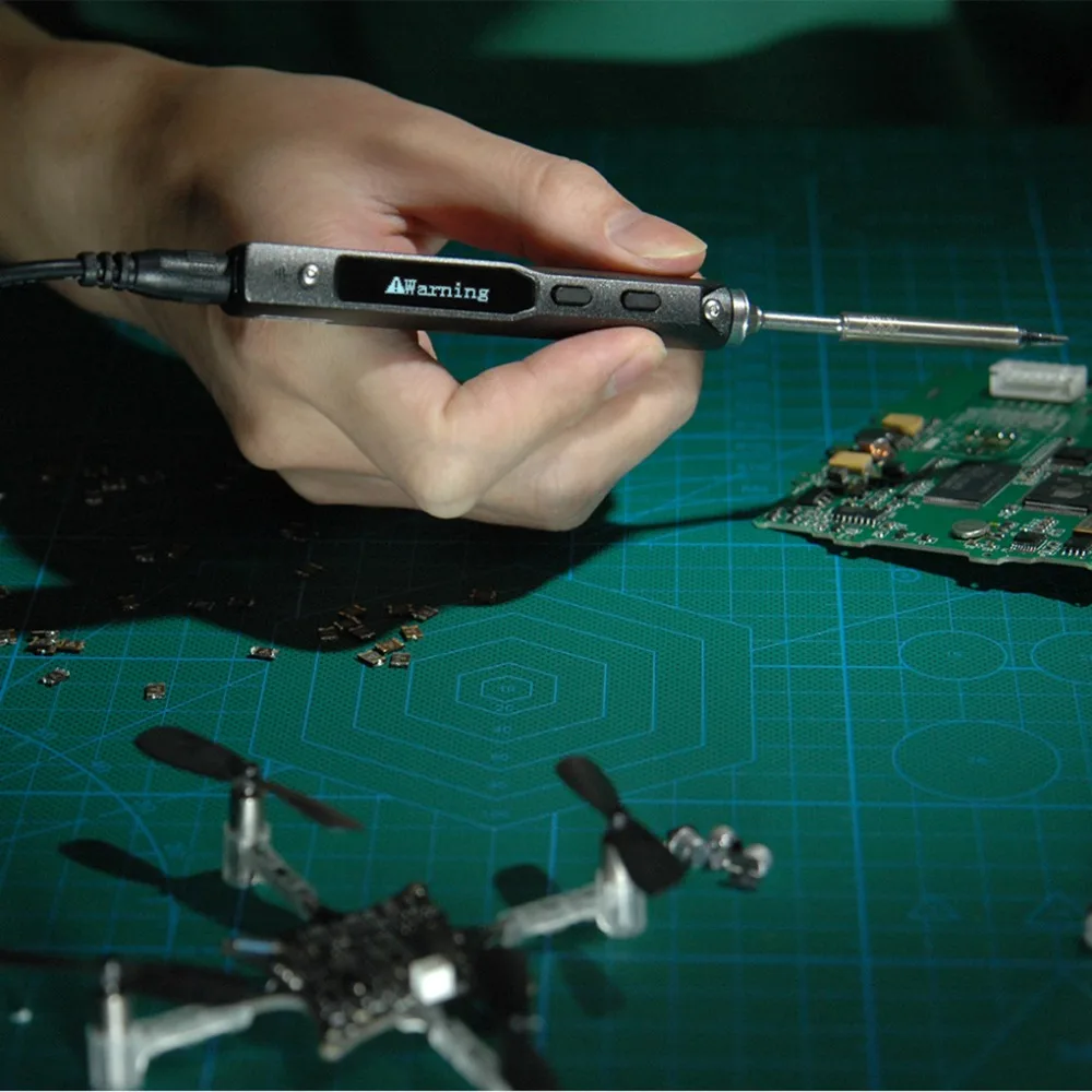Electric Soldering Irons Digital Soldering Iron 12-24V Welding Station OLED Programable Interface DC5525 Built-in Chip Tools
Electric Soldering Irons Digital Soldering Iron 12-24V Welding Station OLED Programable Interface DC5525 Built-in Chip Tools