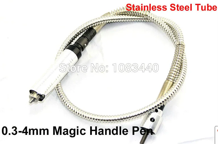 0.3-4mm Handle pen with Stainless Steel Flexible shaft Axis Tube adapted to electric drill the rotary tools for jewels
0.3-4mm Handle pen with Stainless Steel Flexible shaft Axis Tube adapted to electric drill the rotary tools for jewels