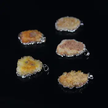 5pcs/lot,Yellow Titanium Agates Geode Freeform Slab Nugget Pendant Necklace making,Natural Quartz Geode Slice with Silvers edged
5pcs/lot,Yellow Titanium Agates Geode Freeform Slab Nugget Pendant Necklace making,Natural Quartz Geode Slice with Silvers edged
