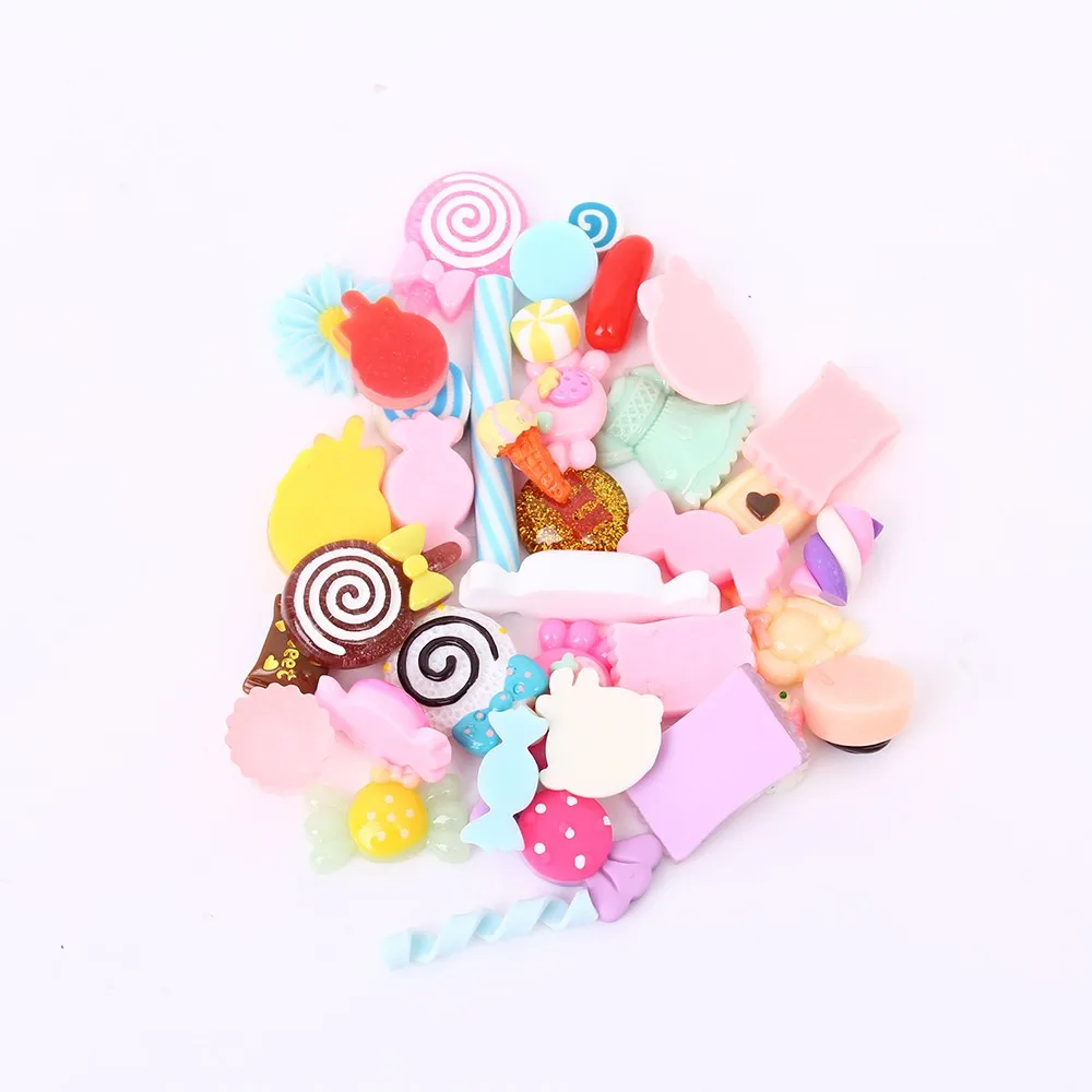 30pcs/Lot Mix Colors Design Cabochons Flat Back Resin Glitter Pastel Confetti Candy Resin For Kids DIY Phone Decoration
30pcs/Lot Mix Colors Design Cabochons Flat Back Resin Glitter Pastel Confetti Candy Resin For Kids DIY Phone Decoration