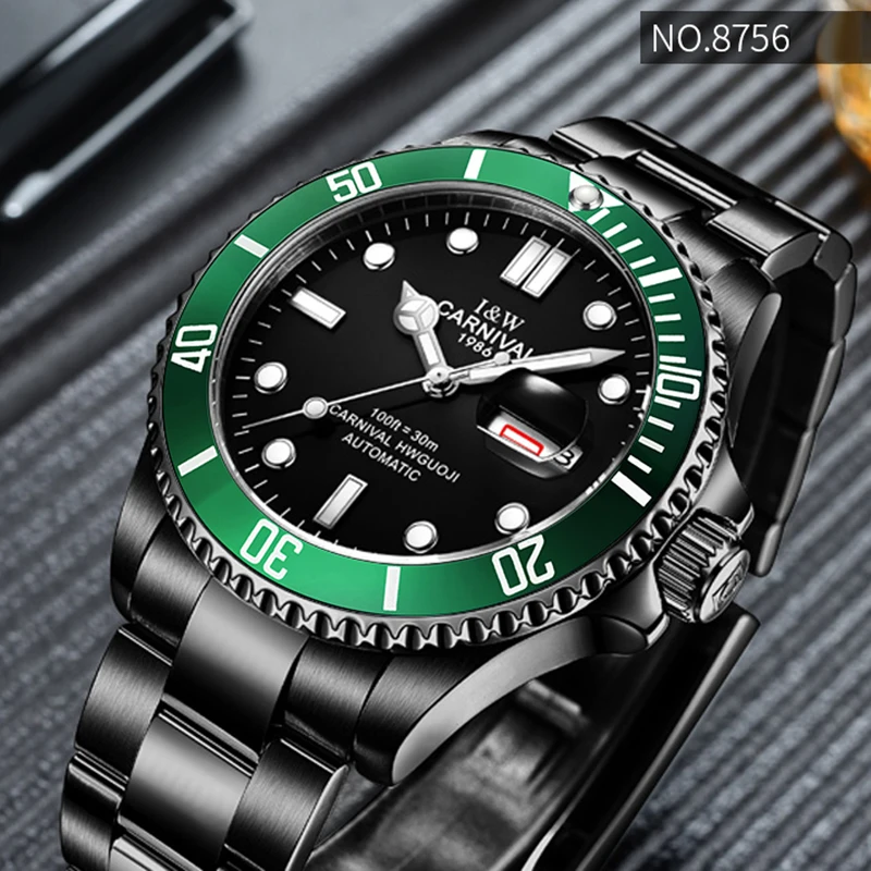 2019 CARNIVAL Business Men's Mechanical Watches Automatic Waterproof Self Winding Wristwatches Clock Hombre With Relogio Gift
2019 CARNIVAL Business Men's Mechanical Watches Automatic Waterproof Self Winding Wristwatches Clock Hombre With Relogio Gift