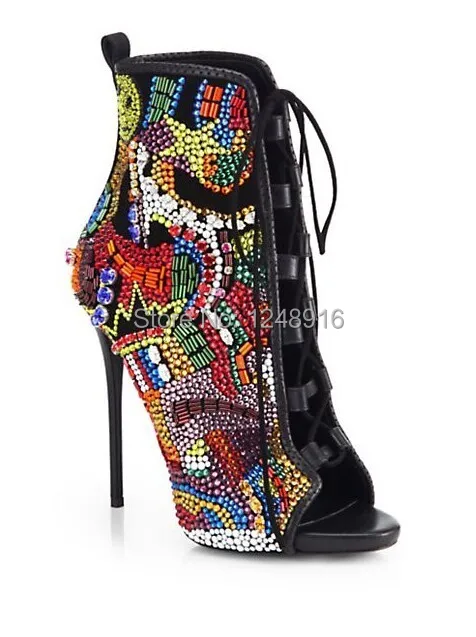 New Designer 2019 Autumn Women bootie Multi Color Gladiator Lace-Up Sexy High Heel Sandal Rhinestone Wedding Shoes Woman
New Designer 2019 Autumn Women bootie Multi Color Gladiator Lace-Up Sexy High Heel Sandal Rhinestone Wedding Shoes Woman