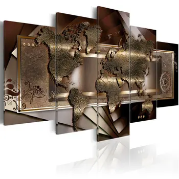 Paintings HD Abstract Canvas For Living Room Wall Art Poster 5 Pieces Retro World Map Decoration Pictures Modular Frame
Paintings HD Abstract Canvas For Living Room Wall Art Poster 5 Pieces Retro World Map Decoration Pictures Modular Frame