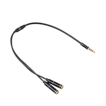 Quality 3.5mm Jack Headphone+Mic Audio Splitter Gold-Plated Aux Extension Adapter Cable Cord for Computer PC Microphone
Quality 3.5mm Jack Headphone+Mic Audio Splitter Gold-Plated Aux Extension Adapter Cable Cord for Computer PC Microphone