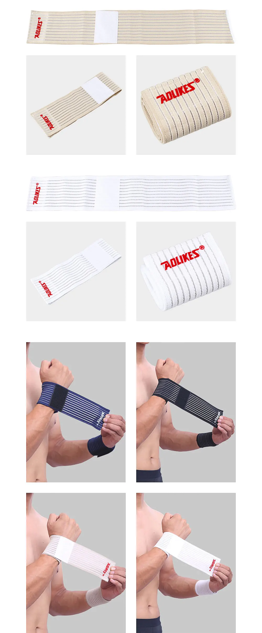 Elastic Sport Bandage Wristband hand Gym Support wrist brace Wrap Sadoun.com