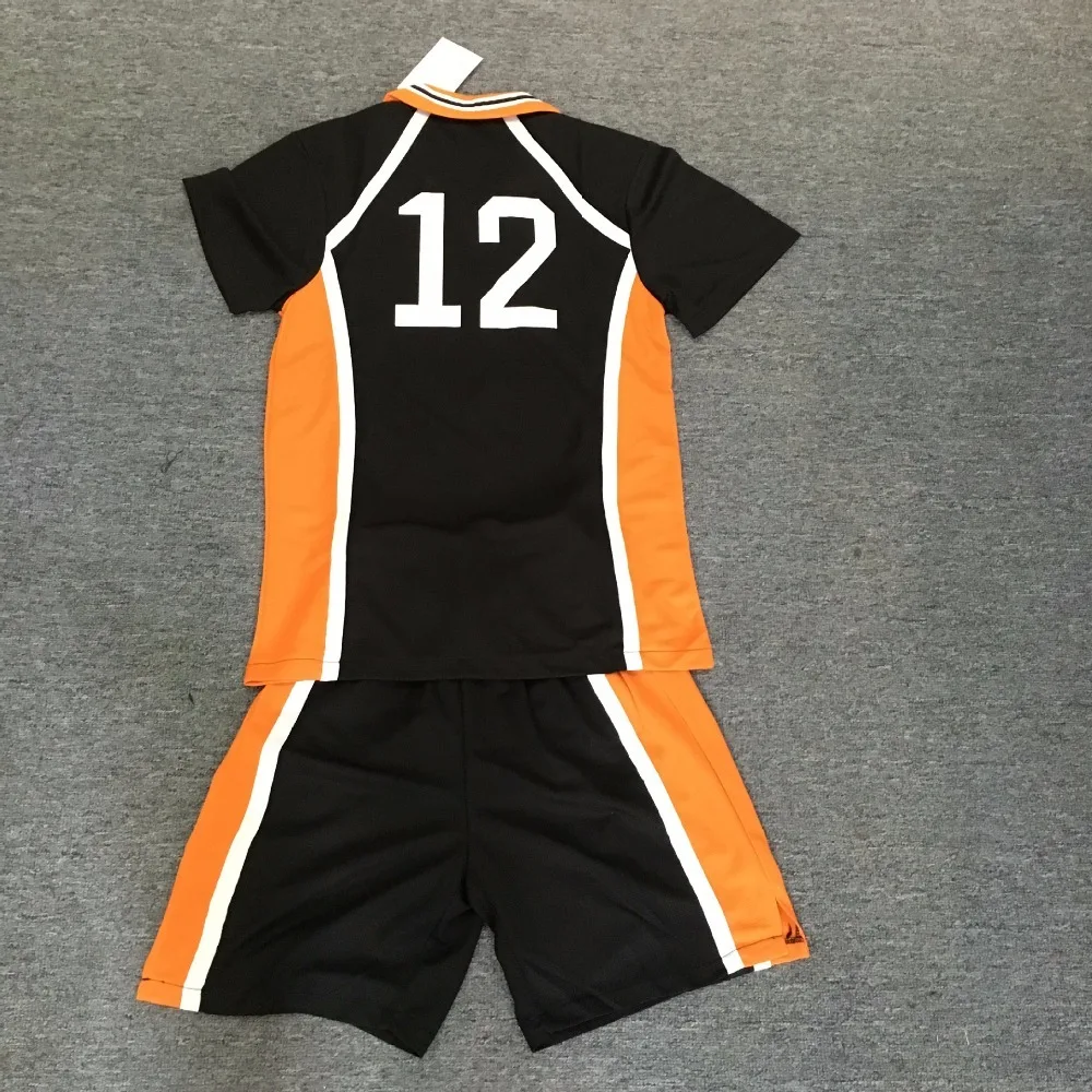 Аниме Haikyuu! Karasuno High School #12 Yamaguchi Tadashi волейбольный клуб костюм для косплея Джерси